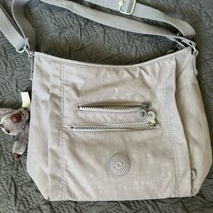 Kipling Light Gray Crossbody Bag